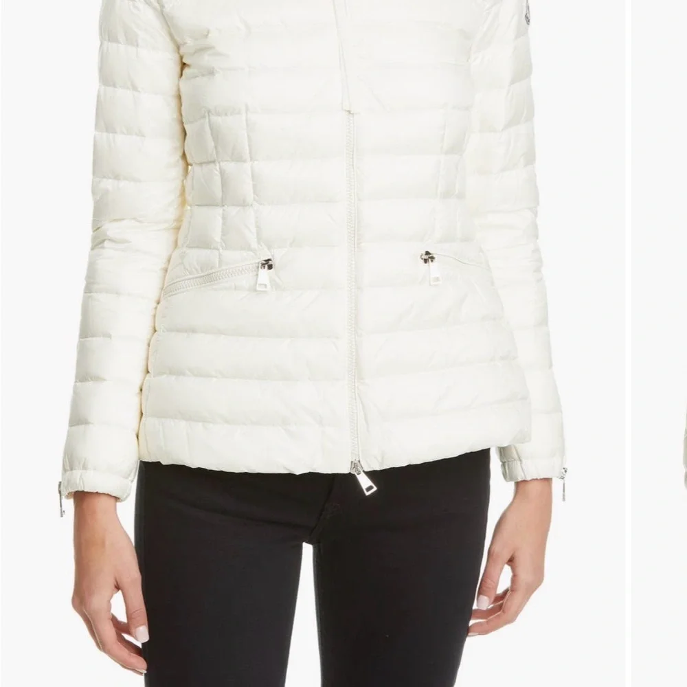 Moncler Women's Cream Puffer Jacket - Picture 8 of 16